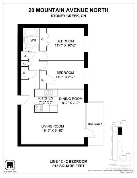 A floor plan for a home at 20 Mountain Avenue North.